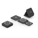 Zusammenklappbares kabelloses 3-in-1-Ladegerät mit magnetischer Saugnapffunktion