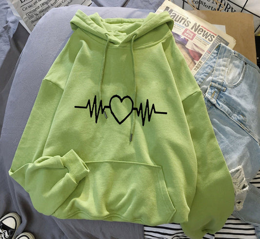 Fleece-gefüttert Hoodie Pullover Paar der Tops Lose