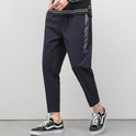 Gekürzte, dünne, lässige Hose mit Kordelzug