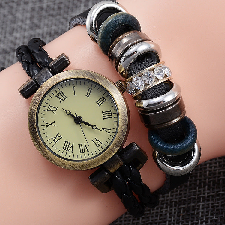 Vintage Craft Armbanduhr Damen Fashion Twist