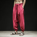 Frühling Und Sommer Neue Chinesische Stil Hosen Männer Elastische Band Breite