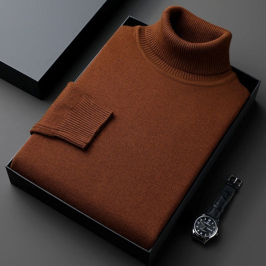 Trendy High-End-Strickwaren Herren Casual Pullover Warm Top Herbst und Winter neue Base Ride verdickt