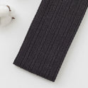 Schlankmachende Leggings aus gestricktem Leinen mit reinem Farbmuster