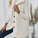 Doppelseitige Plüschtasche Cardigan Revers Weste Freizeitjacke