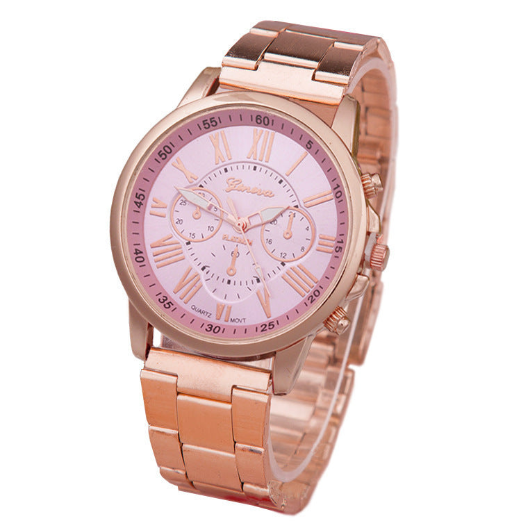 Damen Freizeit Quarzuhr aus legiertem Stahlband
