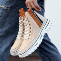 Men's high-top canvas Martin boots