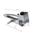 Multifunctional Kitchen Craft Rotary Stainless Steel Cheese Grater 1 Drums Slice Shred Tool