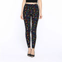 Women's Fashion Double-sided Brushed English Letters Nine-quarter Pants