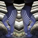 Europäische Schönheit Fitness Yogahosen Laserdruck schlank abnehmen Sport Leggings