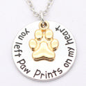 Dog paw necklace