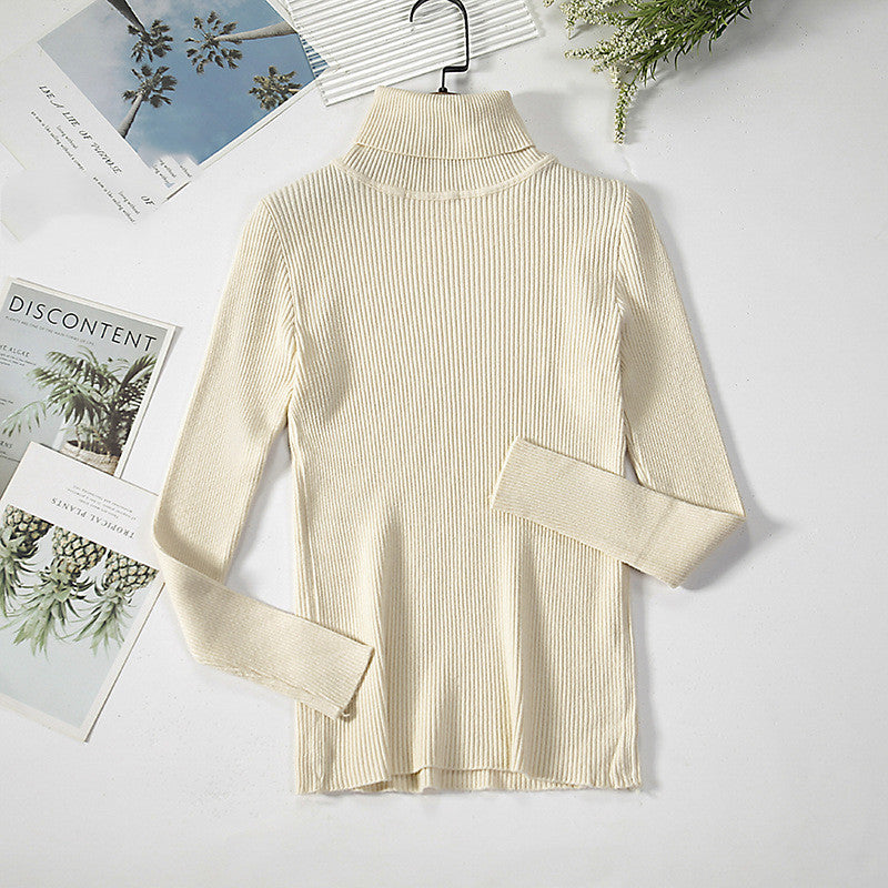 Bottoming Shirt Women's Long-sleeved Pullover All-match Slim-fitting Tight-fitting Sweater