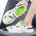 Strandsandalen Sommer Herren Plateau rutschfeste Sandalen mit doppeltem Verwendungszweck Oberbekleidung Outdoor Große Lochschuhe
