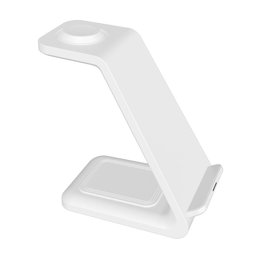 3-in-1 Multifunktions-Handyhalter im Stehen Dual Coil Wireless Charger