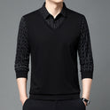 Zweiteiliger Strickpullover False für Herren