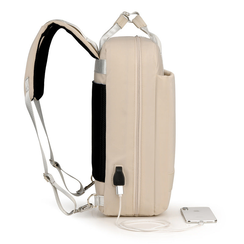 Business-Schulter-Computertasche mit externem Ladeanschluss