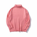 Einfache Neue Vielseitig Paar Rollkragen Pullover Retro Herbst Und Winter Neue