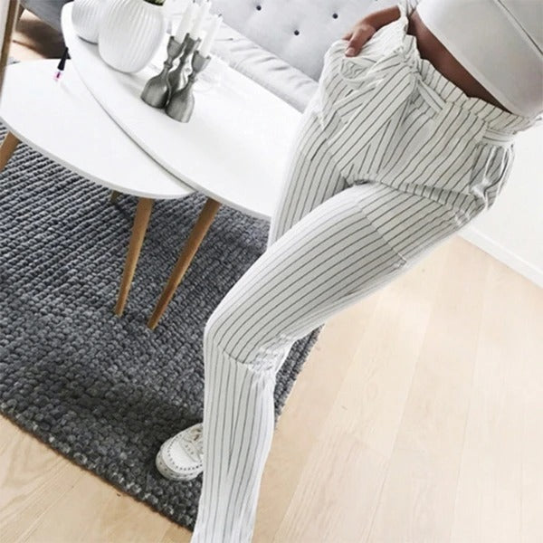 Europäische und amerikanische neue Mode wilde Taille beschnittene Hosen 
