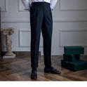Straight High Waisted Autumn Vintage Versatile Suit Pants