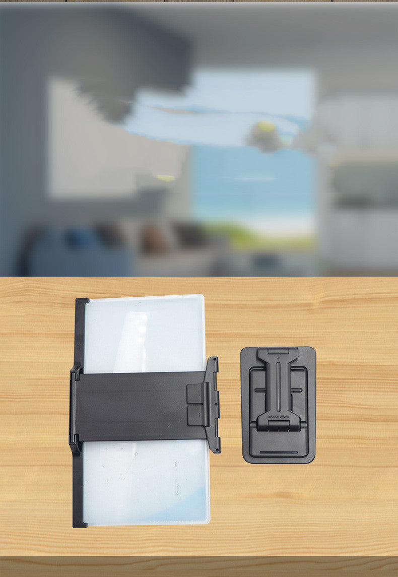 Kompatibel mit Apple, 12-Zoll-Handy-Bildschirmverstärker für iPad, Film, faltbare Schattierung, 3D-Bildschirm, Handy-Verstärker, Lupe, Handy-Halter