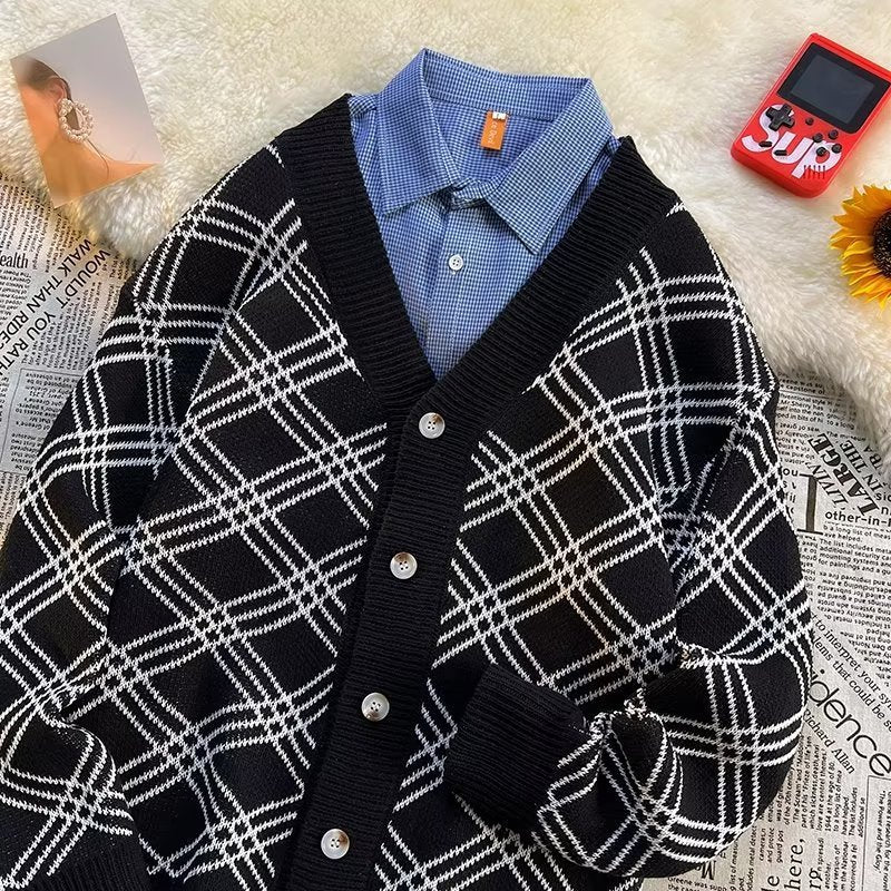Japanischer Pullover für Herren im Idle-Stil für den Herbst