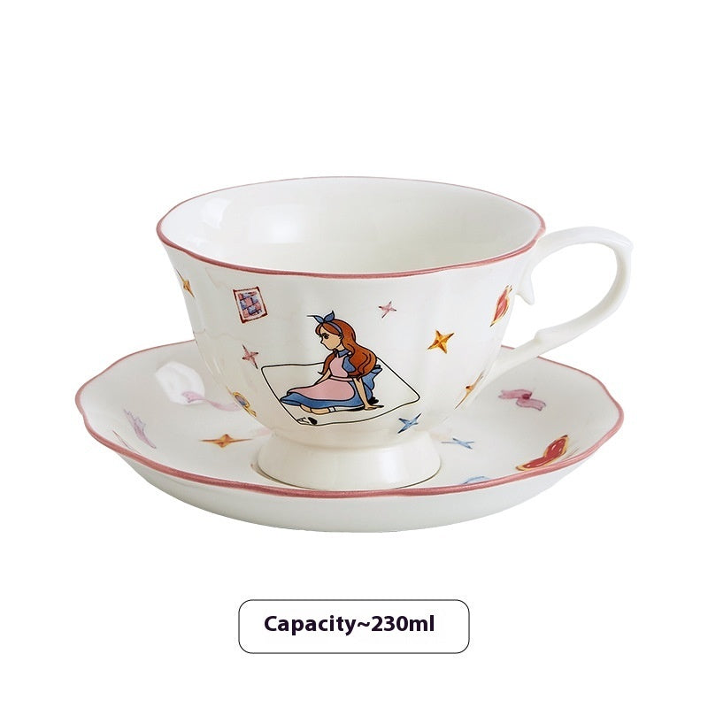 Retro French Coffee Set Suit Ceramic Girly Heart