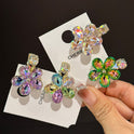 Fantasy Kristall Blumen Exquisite Seite Haarspangen