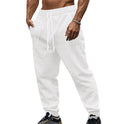 Europäische und amerikanische Herbst- und Winter-Herren-Strickhose aus Tiha, lässig, atmungsaktiv, Sporthose in Übergröße mit Kordelzug
