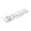 Zusammenklappbares kabelloses 3-in-1-Ladegerät mit magnetischer Saugnapffunktion