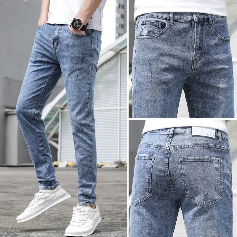 Helle Jeans Herren Korean-Style Stretch
