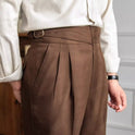 Retro Paris Schnalle Hose All-match Naples Drapierte Anzug Hose