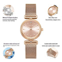 Damen Retro Mesh Armband Uhr Outdoor All-Matching