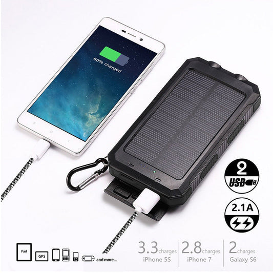 Solar Power Bank Outdoor Tragbarer Kompass Mobile