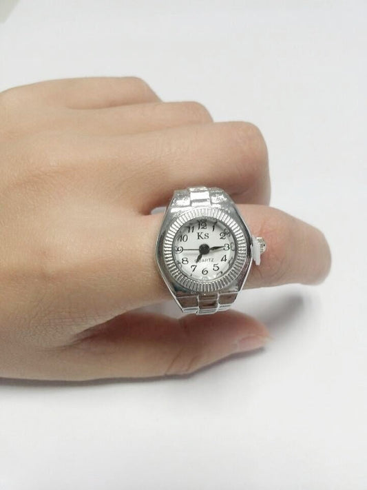 Einfache All-Match-Ringuhr Legierung Kreative Uhr