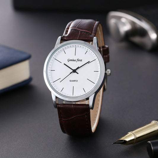 Einfache Mode Gürtel Business Herrenuhr