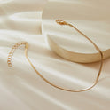 Flache Form Kette Fußkettchen einfache Damenmode