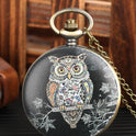 Flip Cartoon Eule Muster Taschenuhr Nette Student
