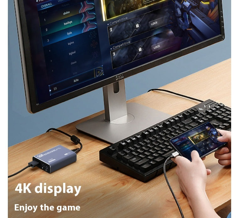 4K-Gaming-Set-Top-Box mit Audioaufzeichnung