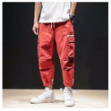Lockere, gerade 9-Punkte-Hip-Hop-Hose