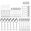 Besteckset 5 Tlg Edelstahl Rostfrei Messer Tisch Essbesteck 1 Personen