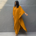 Solid Color Seaside Vacation Dress Loose Overclothes Robe For Women