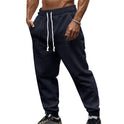 Europäische und amerikanische Herbst- und Winter-Herren-Strickhose aus Tiha, lässig, atmungsaktiv, Sporthose in Übergröße mit Kordelzug