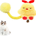 Katzenminzen-Spielzeug, interaktives Katzenspielzeug mit Silberranken-Fruchtfeder, flauschiger Ball zum Entspannen und Spielen, Plüsch-Katzen-Beißspielzeug für drinnen, Kätzchen zum Reinigen und Zahnen