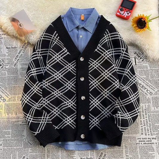 Japanischer Pullover für Herren im Idle-Stil für den Herbst