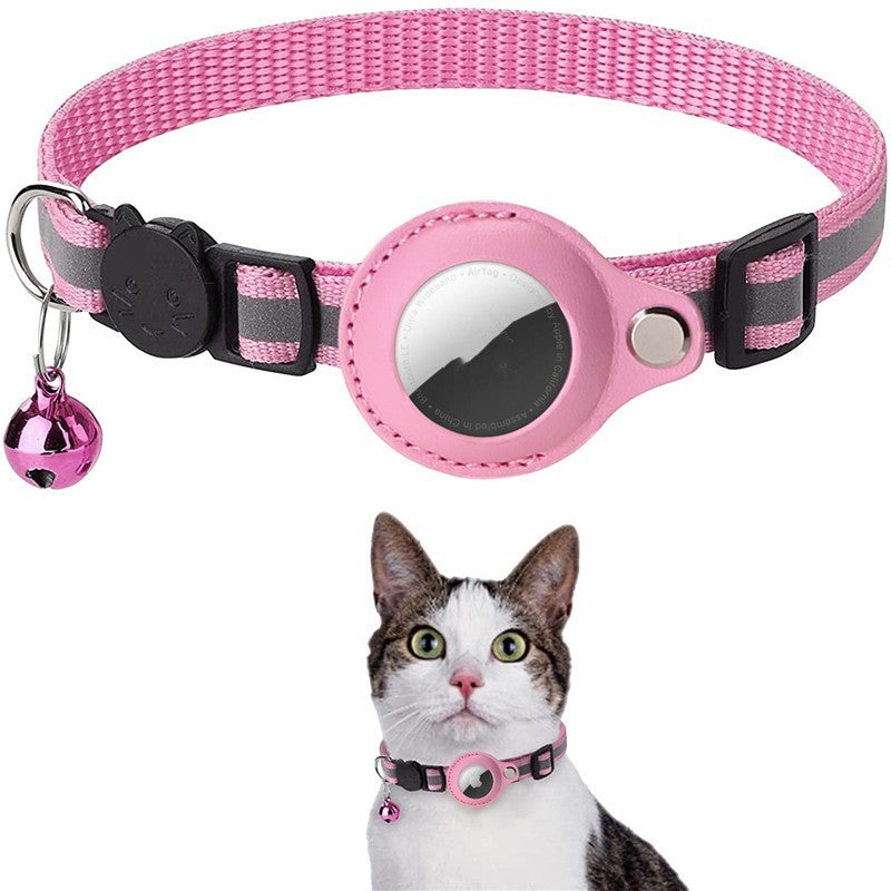 Haustierhalsband mit Glöckchen Airtag Reflektierendes Halsband