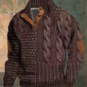 Frühling und Herbst Reißverschluss Digitaldruck Herrenpullover