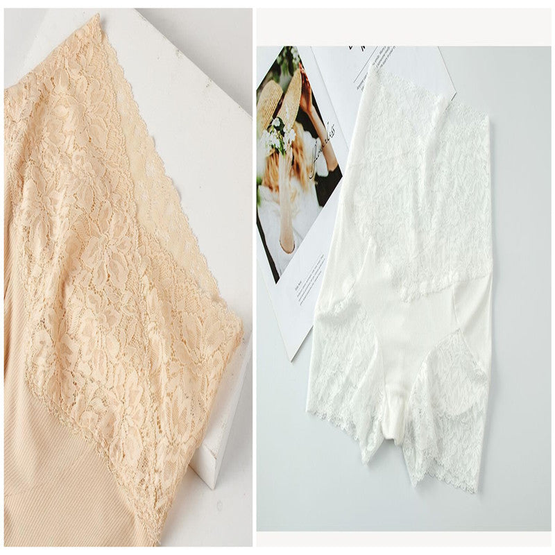 Boxershorts mit hoher Taille und Spitze