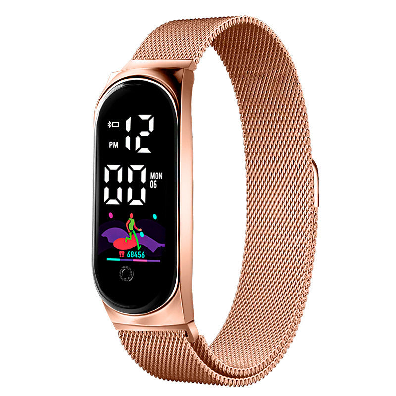 Innovatives, farbenfrohes, wasserdichtes Touchscreen-Armband und Uhr