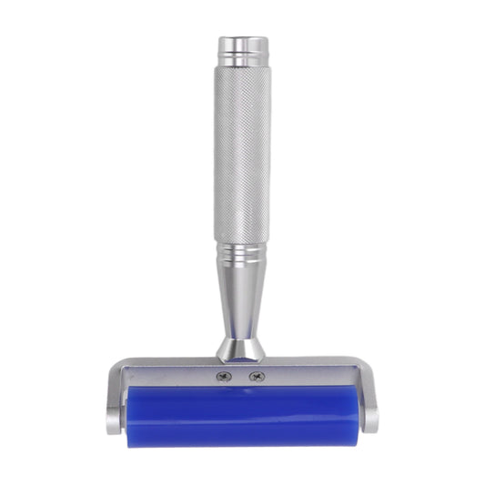 Staubentfernungsrolle, Silikon, weicher Griff aus Aluminiumlegierung, Eisenlager, antistatische Rolle für Film, Staub, Fasern, Pulver, 4 Zoll/10,16 cm