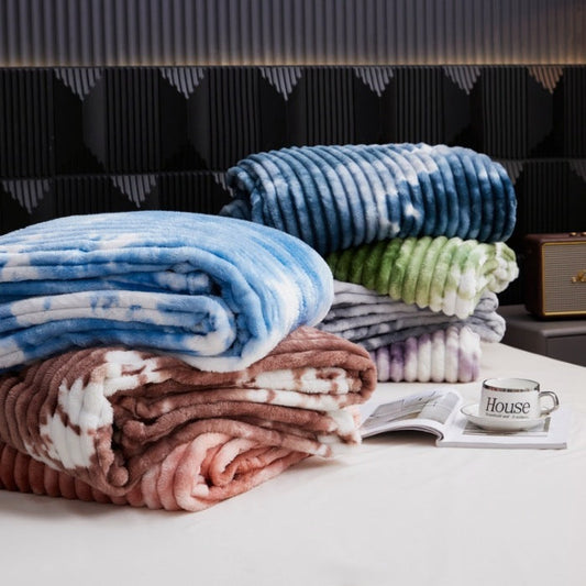 Art Tie-Dye Lässiger Deckenbezug aus Milchfaser-Fleece