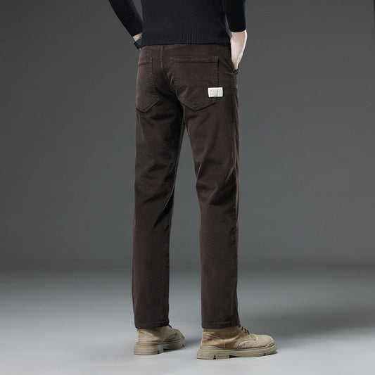 Neue gerade Cordhose mit schmaler Passform, passend zu allen